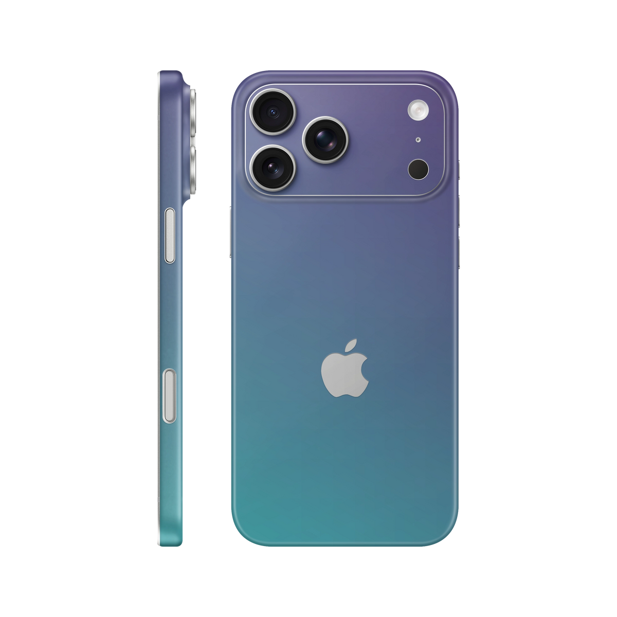 Folie de protectie pentru iPhone 18 Pro, eSkins Unique, Skin Cameleon Turcoaz-Lavanda
