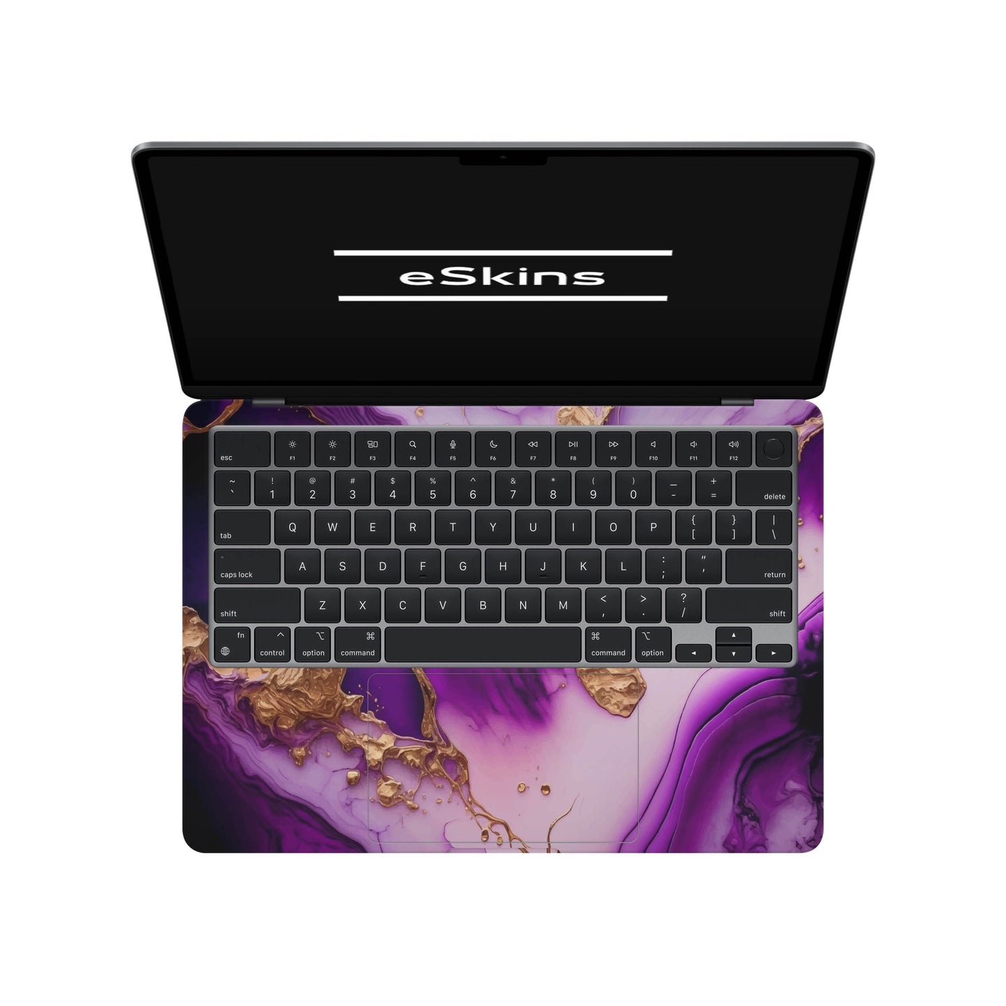 Folie de protectie MacBook Air 13" M4 (2025), eSkins Signature, Skin Amethyst Dream