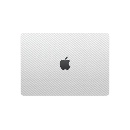Folie de protectie MacBook Air 13" M4 (2025), eSkins Elegans, Skin Carbon Alb