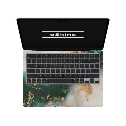 Folie de protectie MacBook Air 13" M4 (2025), eSkins Signature, Forest Mist