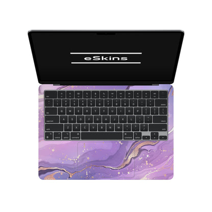 Folie de protectie MacBook Air 13" M4 (2025), eSkins Signature, Skin Lavender Swirl