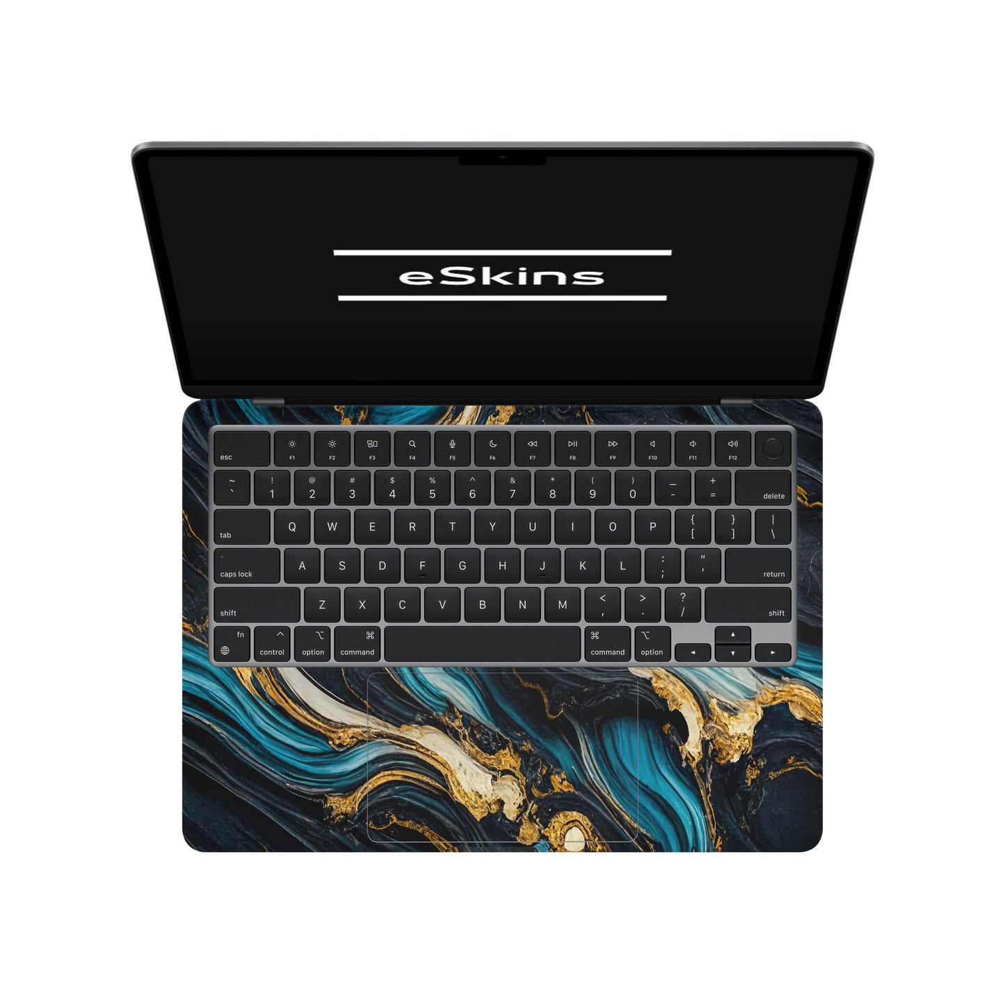 Folie de protectie MacBook Air 13" M4 (2025), eSkins Signature, Mystic Ocean