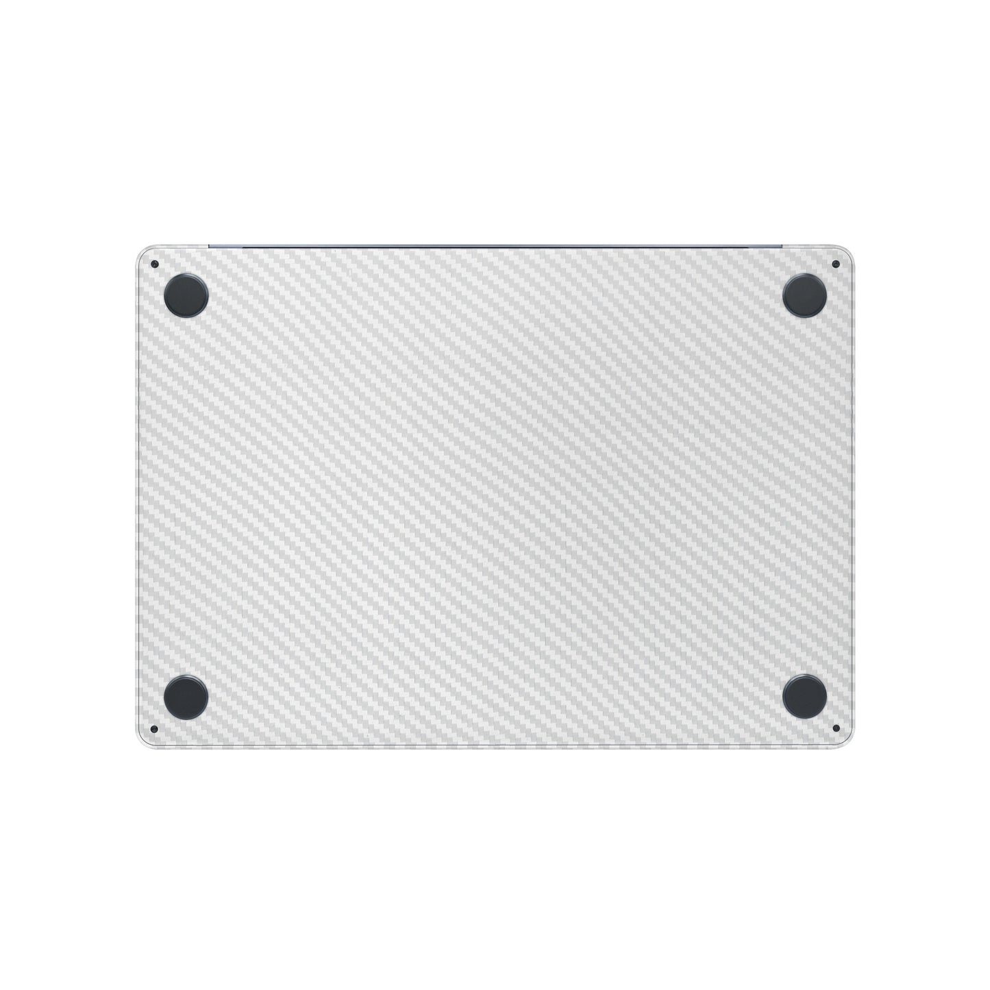 Folie de protectie MacBook Air 15" M4 (2025), eSkins Elegans, Skin Carbon Alb