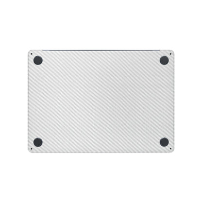 Folie de protectie MacBook Air 15" M4 (2025), eSkins Elegans, Skin Carbon Alb