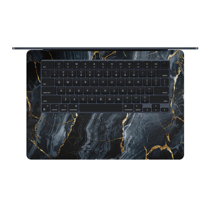 Folie de protectie MacBook Air 15" M4 (2025), eSkins Signature, Skin Gilded Abyss