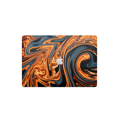 Folie de protectie MacBook Pro 13" TouchBar (2016-2019), eSkins Signature, Skin Amber Blaze