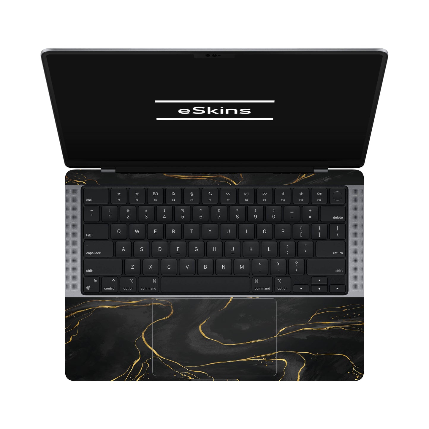 Folie de protectie MacBook Pro 14" M1 (2021), eSkins Signature, Skin Golden Onyx