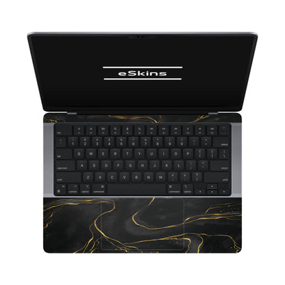 Folie de protectie MacBook Pro 14" M3 (2023), eSkins Signature, Skin Golden Onyx