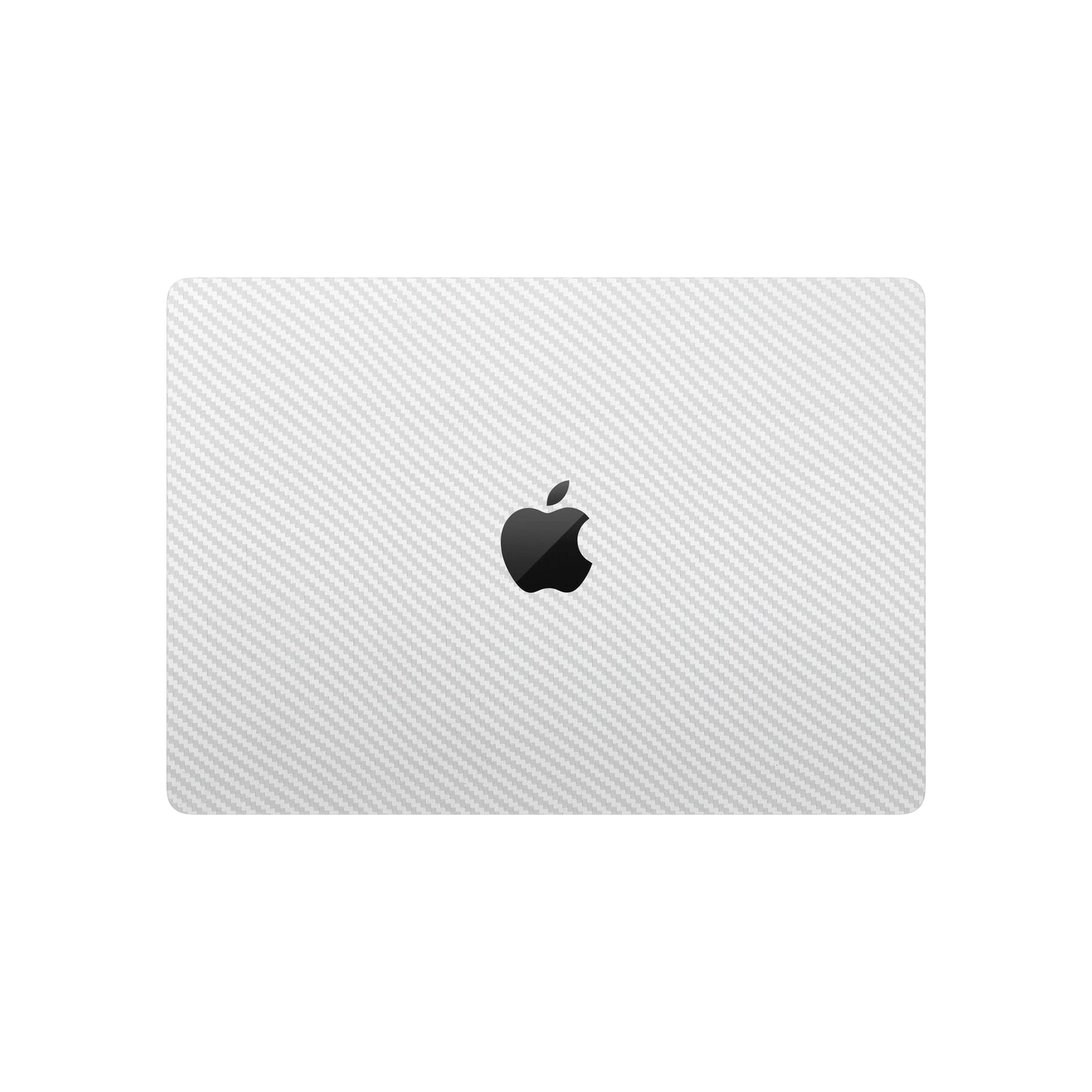 Folie de protectie MacBook Pro 14" M4 (2024), eSkins Elegans, Skin Carbon Alb