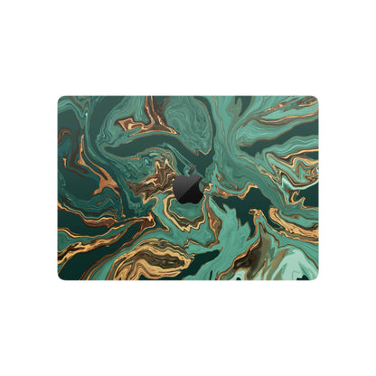 Folie de protectie MacBook Pro 14" M4 (2024), eSkins Signature, Skin Emerald Flow