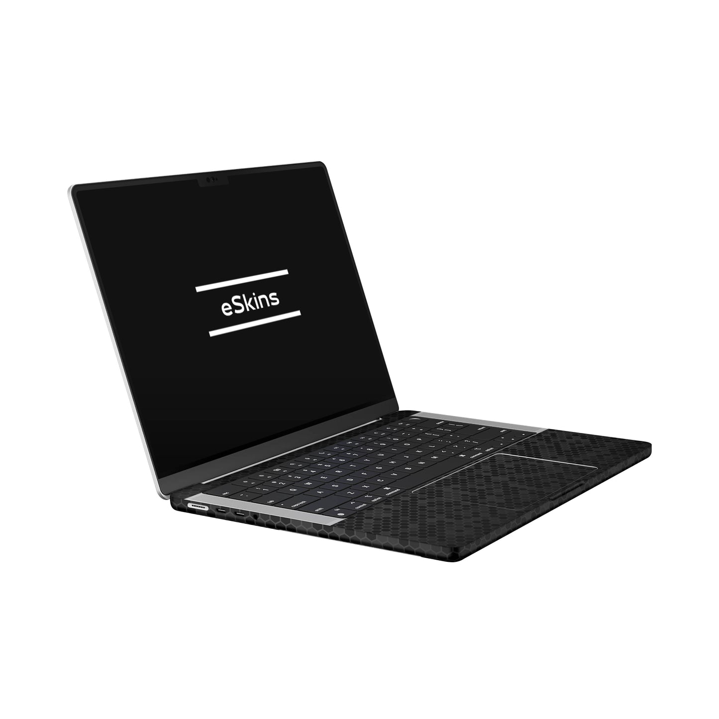 Folie de protectie MacBook Pro 14" M4 (2024), eSkins Elegans, Skin Honeycomb Negru