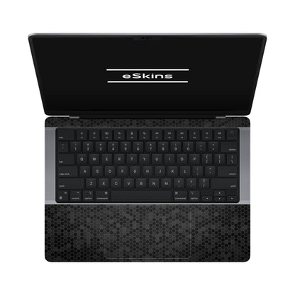 Folie de protectie MacBook Pro 14" M4 (2024), eSkins Elegans, Skin Honeycomb Negru