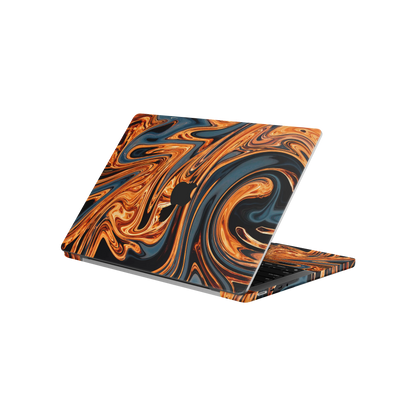 Folie de protectie MacBook Pro 14" M5 (2025), eSkins Signature, Skin Amber Blaze