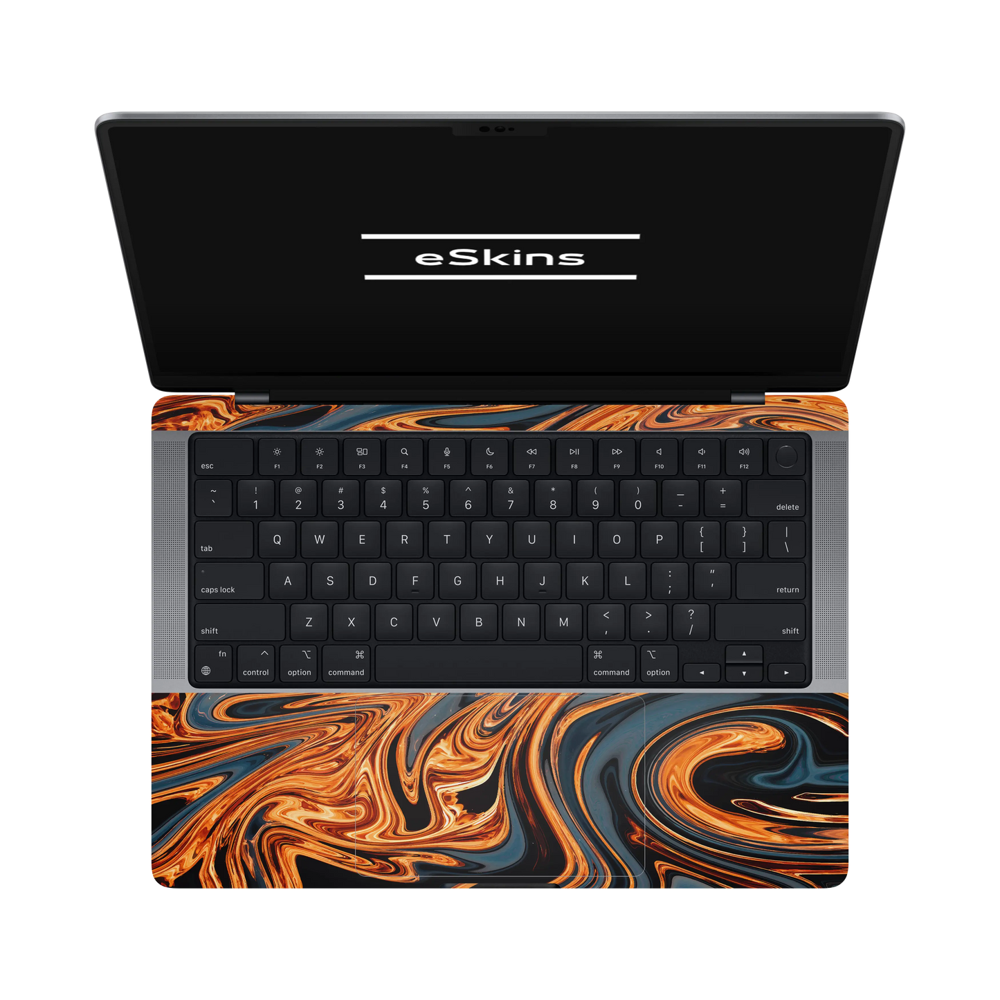 Folie de protectie MacBook Pro 14" M5 (2025), eSkins Signature, Skin Amber Blaze