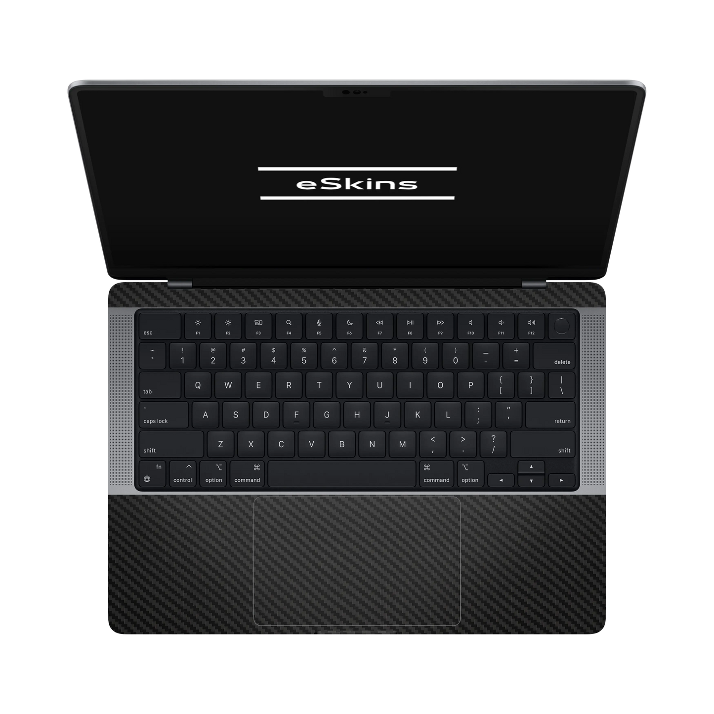 Folie de protectie MacBook Pro 14" M5 (2025), eSkins Elegans, Skin Carbon Negru