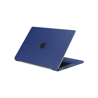 Folie de protectie MacBook Pro 14" M5 (2025), eSkins Elegans, Skin Carbon Albastru