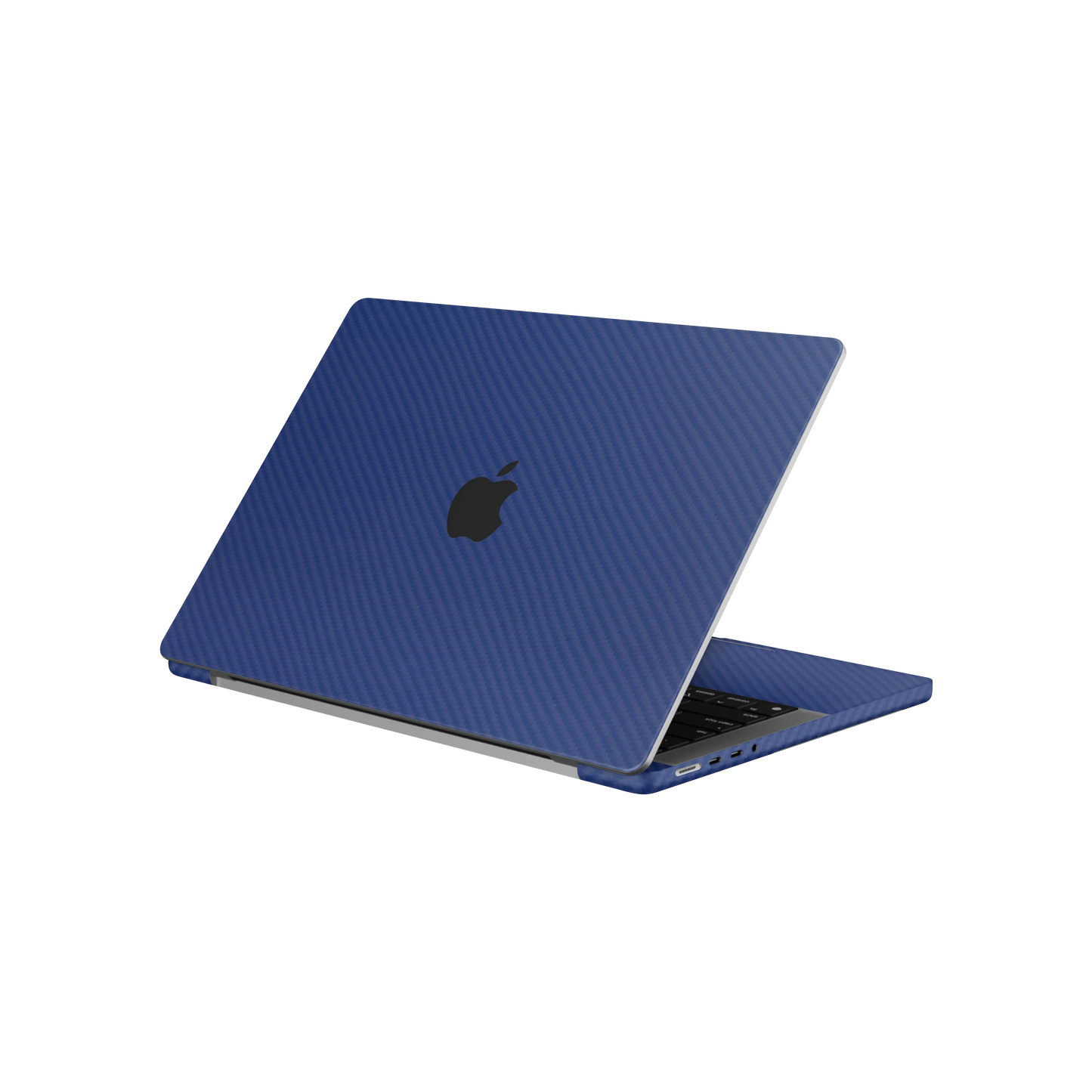 Folie de protectie MacBook Pro 14" M5 (2025), eSkins Elegans, Skin Carbon Albastru