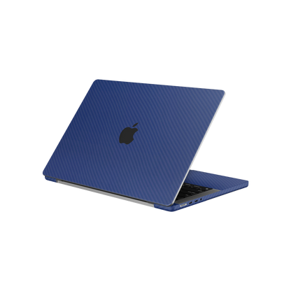 Folie de protectie MacBook Pro 14" M5 (2025), eSkins Elegans, Skin Carbon Albastru