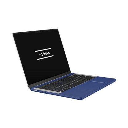 Folie de protectie MacBook Pro 14" M5 (2025), eSkins Elegans, Skin Carbon Albastru