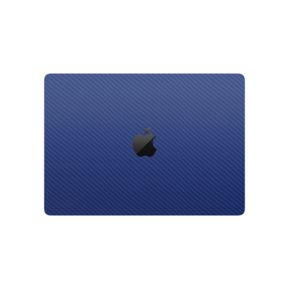 Folie de protectie MacBook Pro 14" M5 (2025), eSkins Elegans, Skin Carbon Albastru