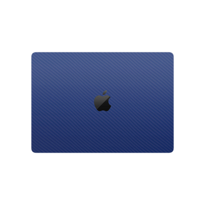 Folie de protectie MacBook Pro 14" M5 (2025), eSkins Elegans, Skin Carbon Albastru