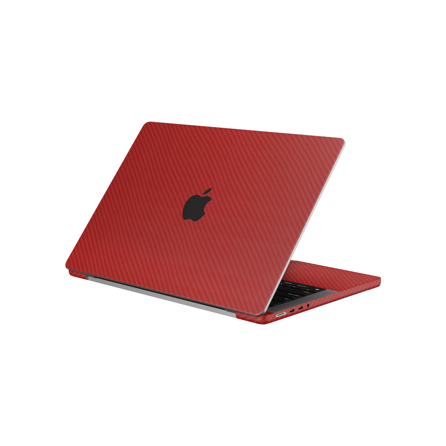 Folie de protectie MacBook Pro 14" M5 (2025), eSkins Elegans, Skin Carbon Rosu