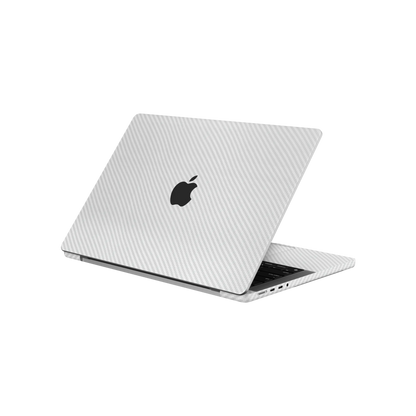 Folie de protectie MacBook Pro 14" M5 (2025), eSkins Elegans, Skin Carbon Alb