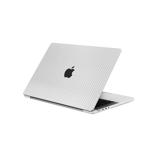 Folie de protectie MacBook Pro 14" M5 (2025), eSkins Elegans, Skin Carbon Alb