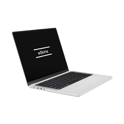 Folie de protectie MacBook Pro 14" M5 (2025), eSkins Elegans, Skin Carbon Alb