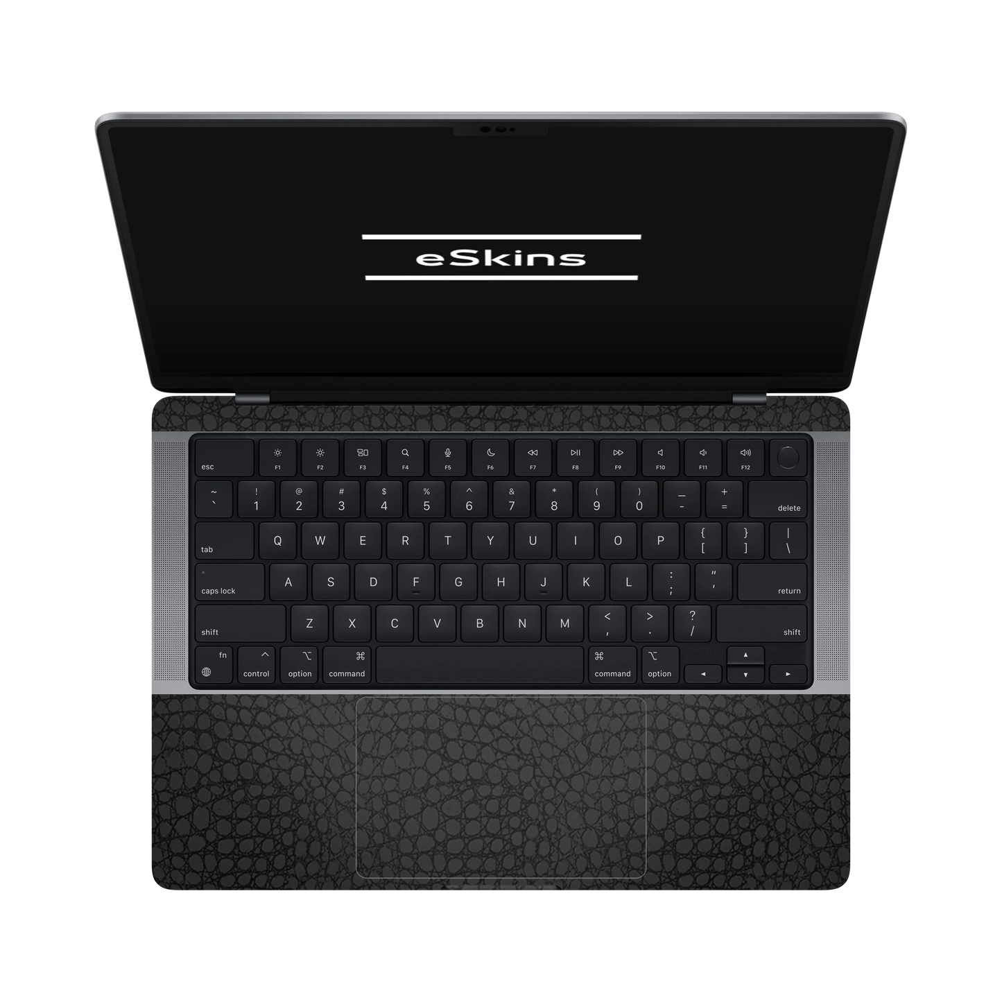 Folie de protectie MacBook Pro 14" M5 (2025), eSkins Elegans, Skin Croco Negru
