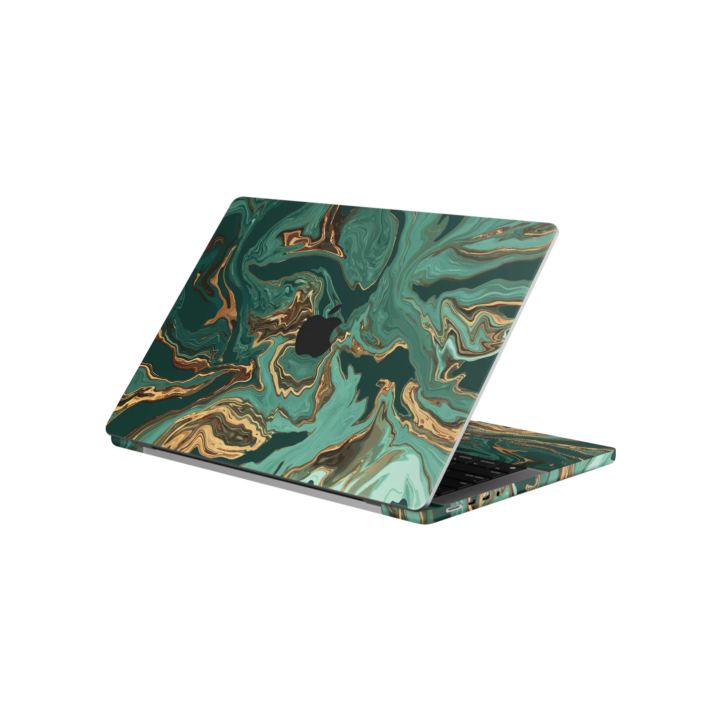 Folie de protectie MacBook Pro 14" M5 (2025), eSkins Signature, Skin Emerald Flow
