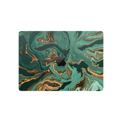 Folie de protectie MacBook Pro 14" M5 (2025), eSkins Signature, Skin Emerald Flow