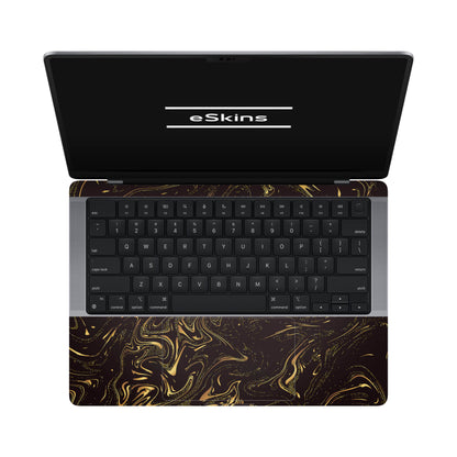 Folie de protectie MacBook Pro 14" M5 (2025), eSkins Signature, Golden Noir