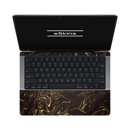 Folie de protectie MacBook Pro 14" M5 (2025), eSkins Signature, Golden Noir