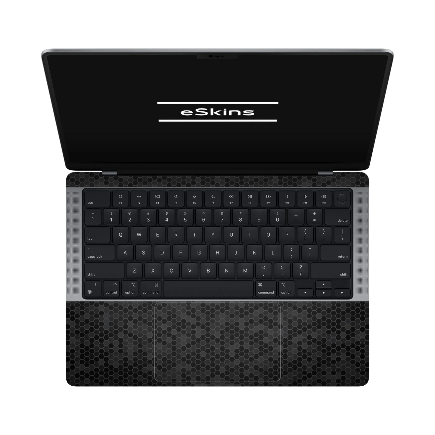 Folie de protectie MacBook Pro 14" M5 (2025), eSkins Elegans, Skin Honeycomb Negru