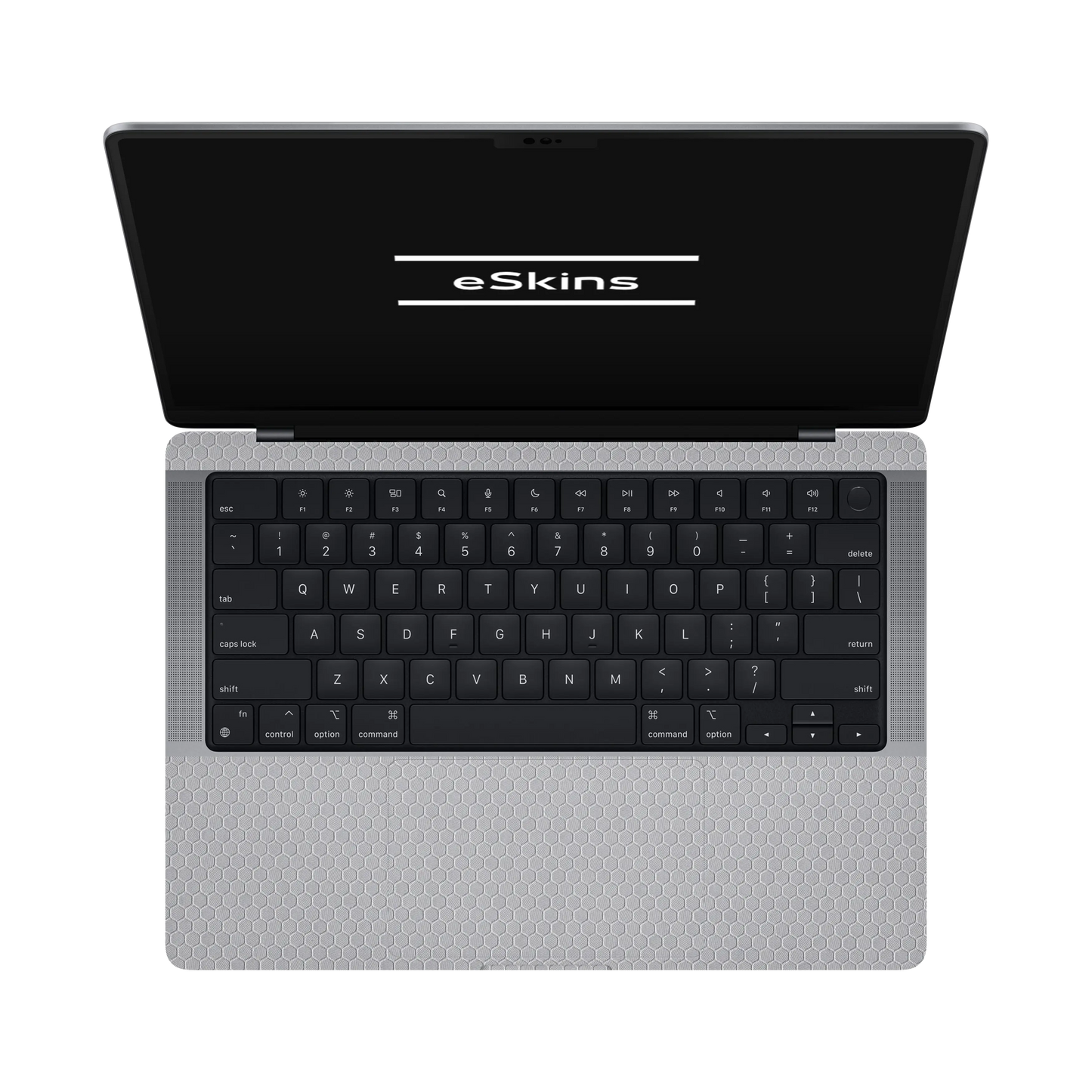 Folie de protectie MacBook Pro 14" M5 (2025), eSkins Elegans, Skin Honeycomb Gri