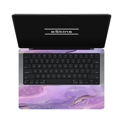Folie de protectie MacBook Pro 14" M5 (2025), eSkins Signature, Skin Lavender Swirl