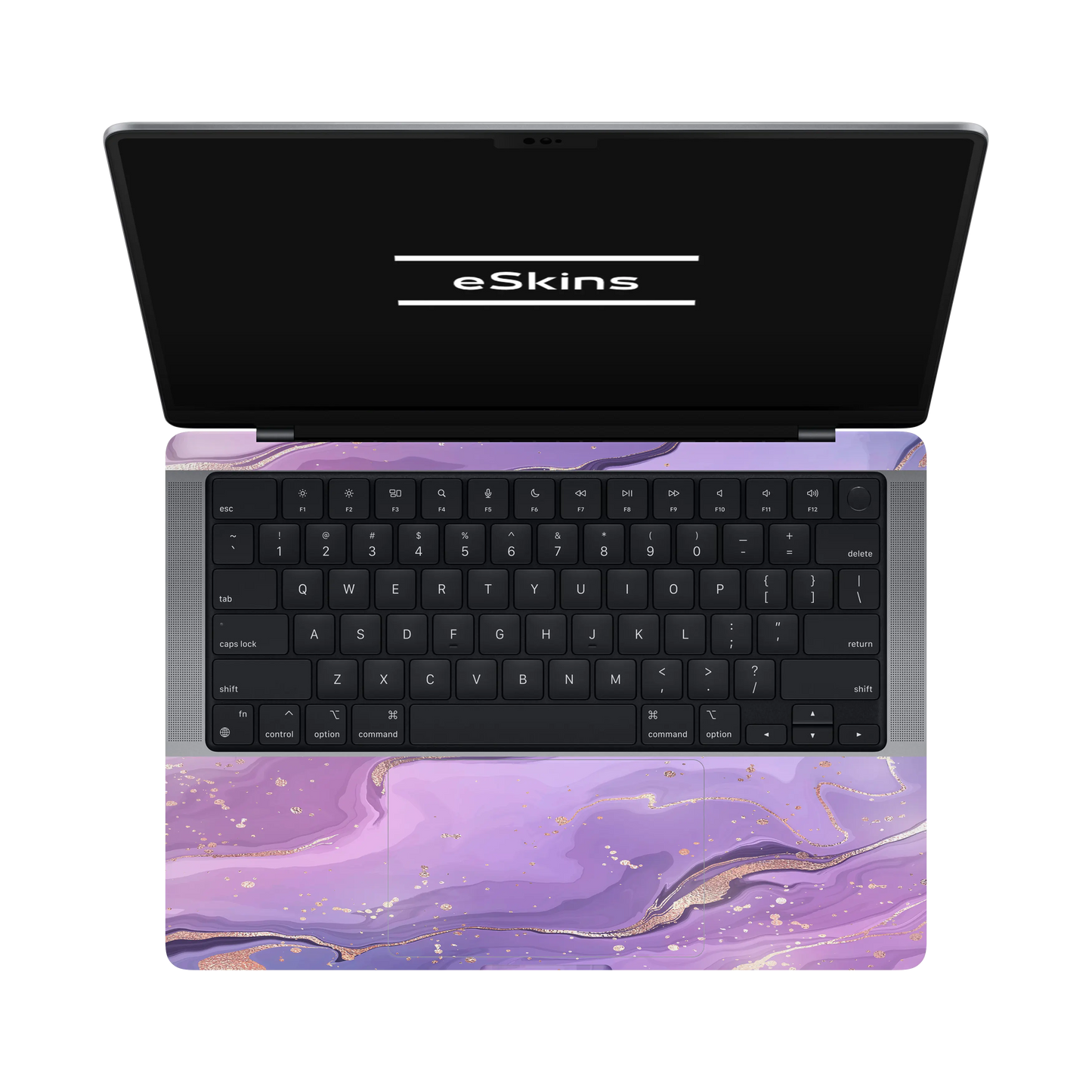 Folie de protectie MacBook Pro 14" M5 (2025), eSkins Signature, Skin Lavender Swirl