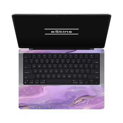 Folie de protectie MacBook Pro 14" M5 (2025), eSkins Signature, Skin Lavender Swirl