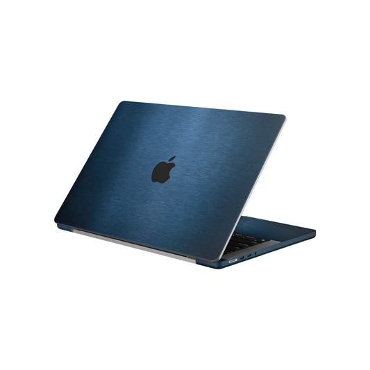 Folie de protectie MacBook Pro 14" M5 (2025), eSkins Elegans, Skin Metalic Albastru