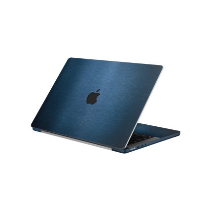 Folie de protectie MacBook Pro 14" M5 (2025), eSkins Elegans, Skin Metalic Albastru