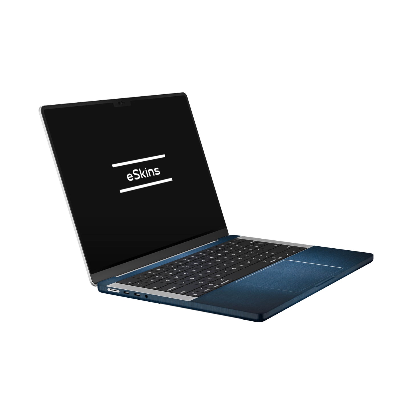 Folie de protectie MacBook Pro 14" M5 (2025), eSkins Elegans, Skin Metalic Albastru