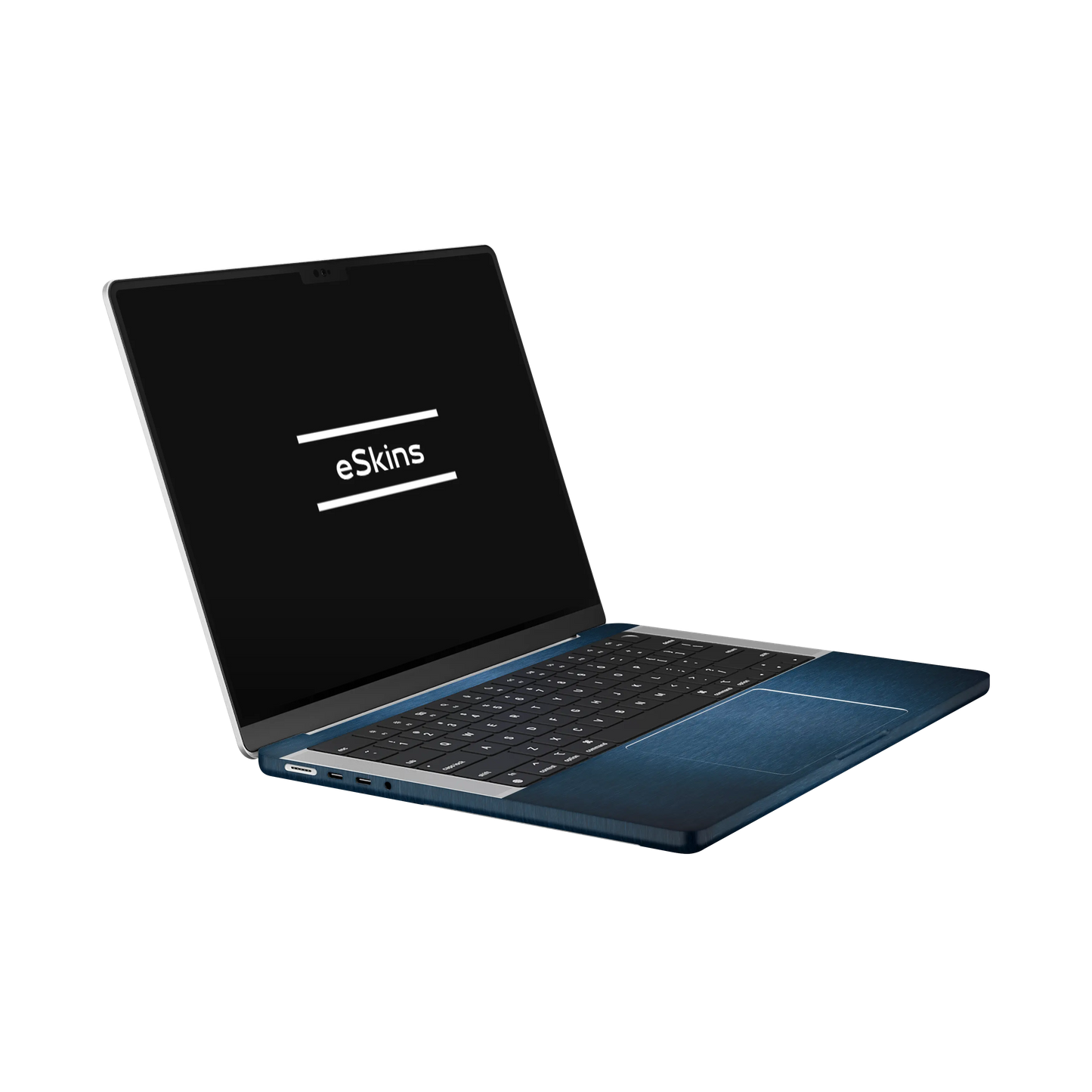 Folie de protectie MacBook Pro 14" M5 (2025), eSkins Elegans, Skin Metalic Albastru