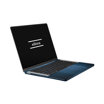 Folie de protectie MacBook Pro 14" M5 (2025), eSkins Elegans, Skin Metalic Albastru