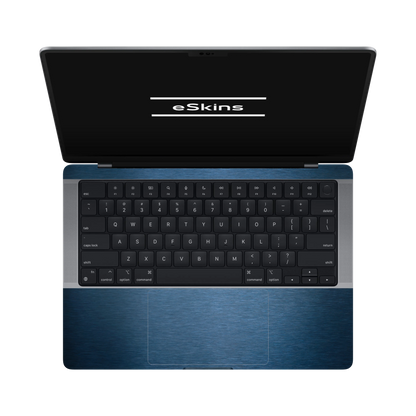Folie de protectie MacBook Pro 14" M5 (2025), eSkins Elegans, Skin Metalic Albastru