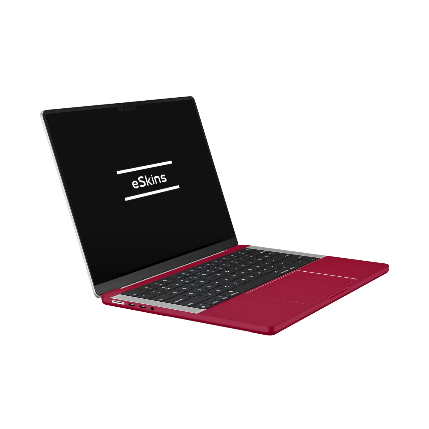 Folie de protectie MacBook Pro 14" M5 (2025), eSkins Unique, Skin Mat Rosu