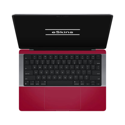 Folie de protectie MacBook Pro 14" M5 (2025), eSkins Unique, Skin Mat Rosu