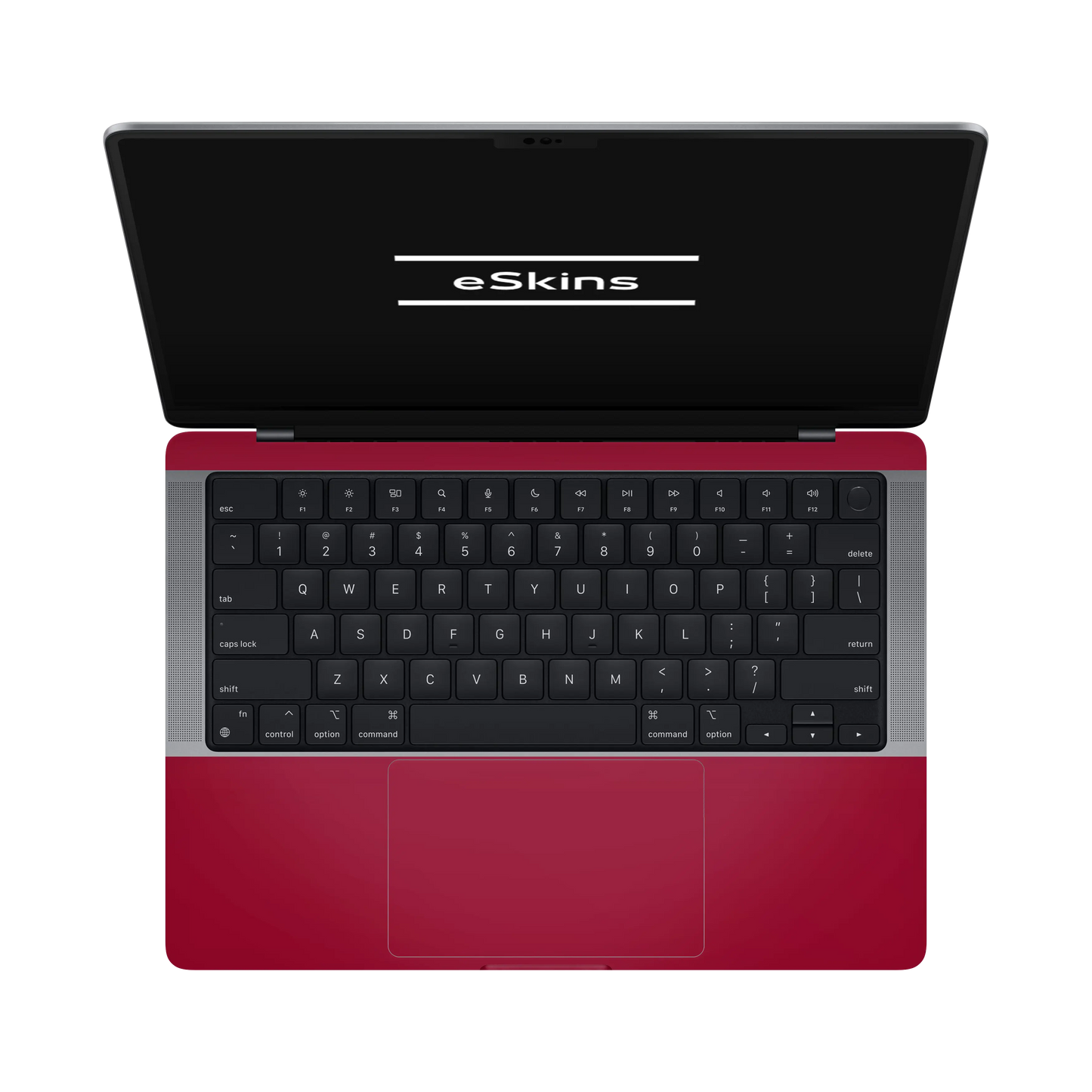 Folie de protectie MacBook Pro 14" M5 (2025), eSkins Unique, Skin Mat Rosu