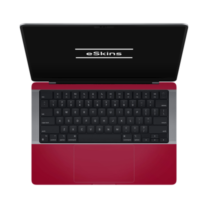 Folie de protectie MacBook Pro 14" M5 (2025), eSkins Unique, Skin Mat Rosu