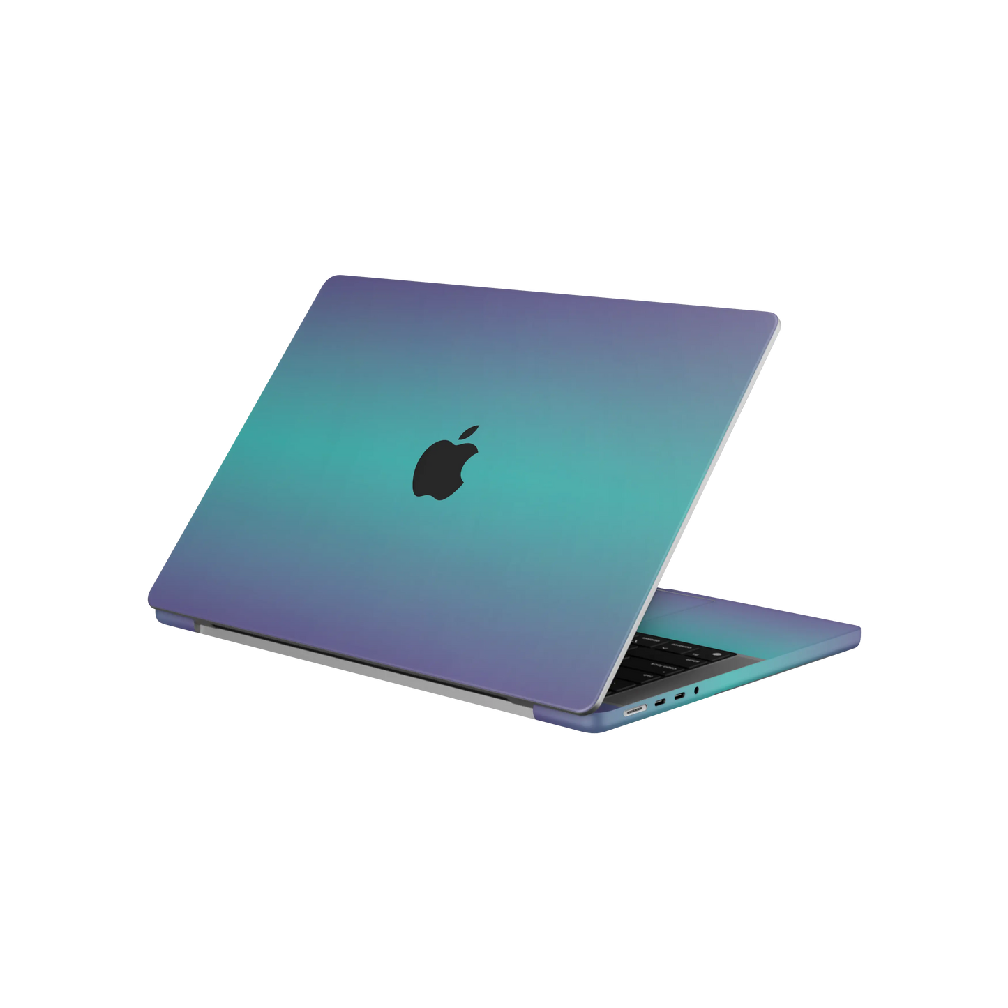 Folie de protectie MacBook Pro 14" M5 (2025), eSkins Unique, Skin Cameleon Turcoaz-Lavanda